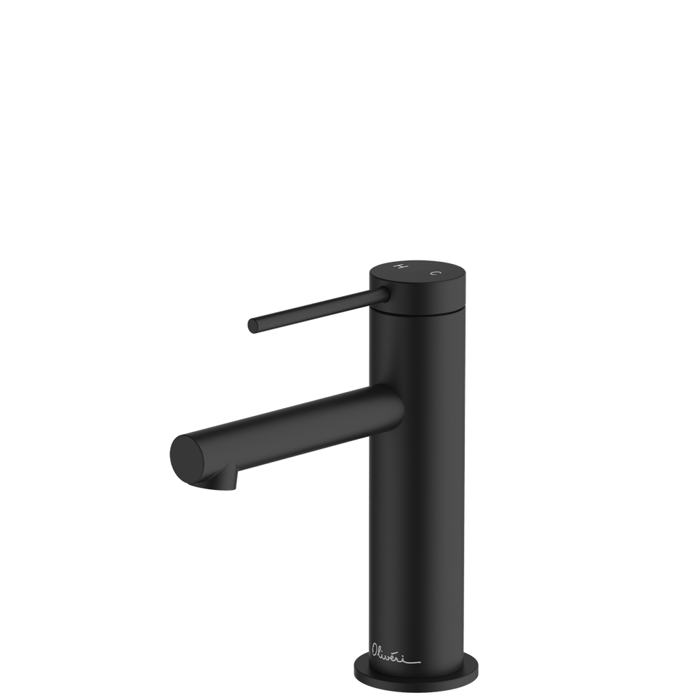Oliveri Venice Straight Basin Mixer Matte Black Lead Free