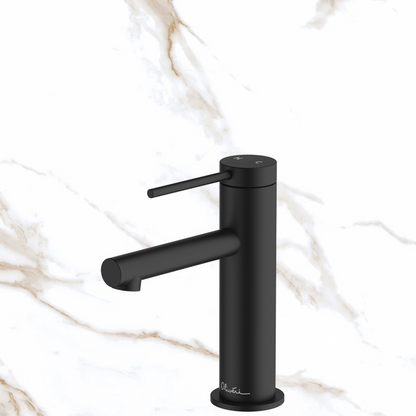 Oliveri Venice Straight Basin Mixer Matte Black Lead Free