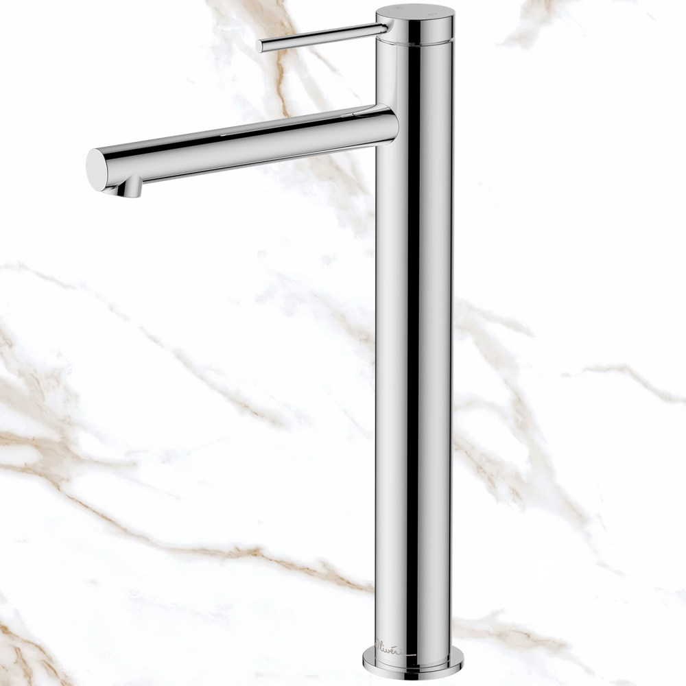 Oliveri Venice Straight Tower Basin Mixer Chrome Lead Free