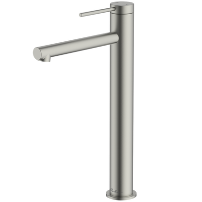 Oliveri Venice Straight Tower Basin Mixer Brushed Nickel Lead Free