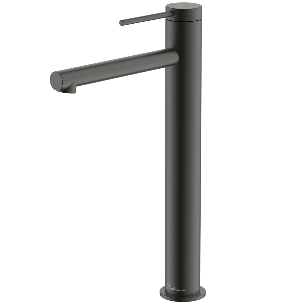 Oliveri Venice Straight Tower Basin Mixer Gunmetal Lead Free