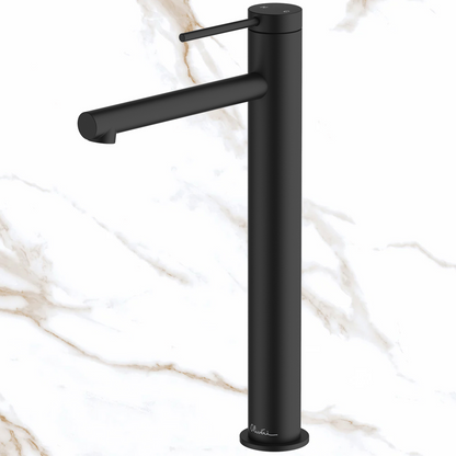 Oliveri Venice Straight Tower Basin Mixer Matte Black Lead Free