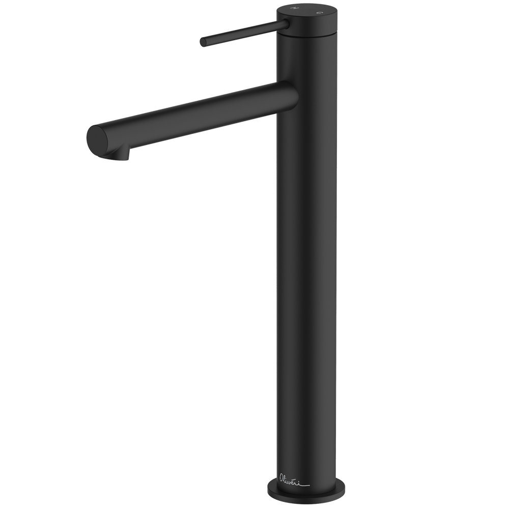 Oliveri Venice Straight Tower Basin Mixer Matte Black Lead Free