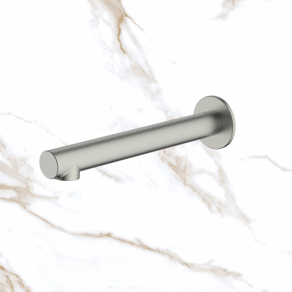 Oliveri Venice Spout 200mm Straight Brushed Nickel Lead Free