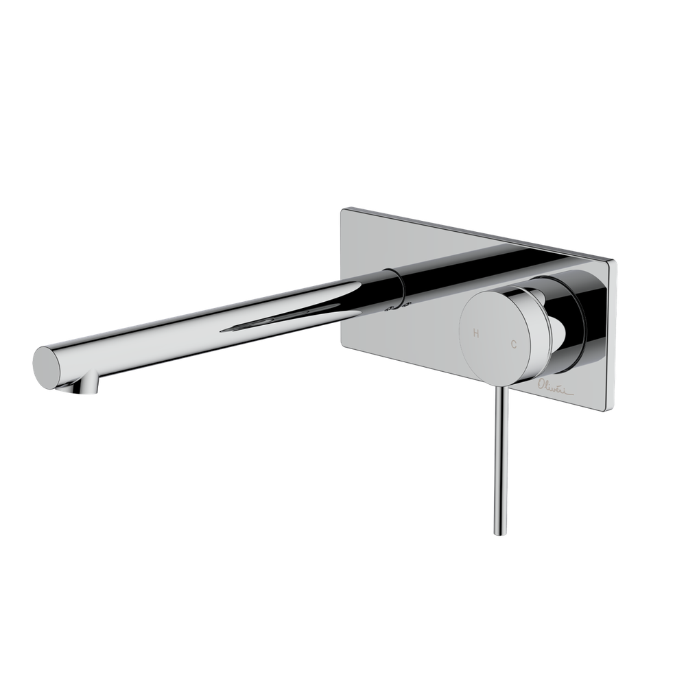 Oliveri Venice Straight Wall Mixer Set Complete Kit Chrome Lead Free