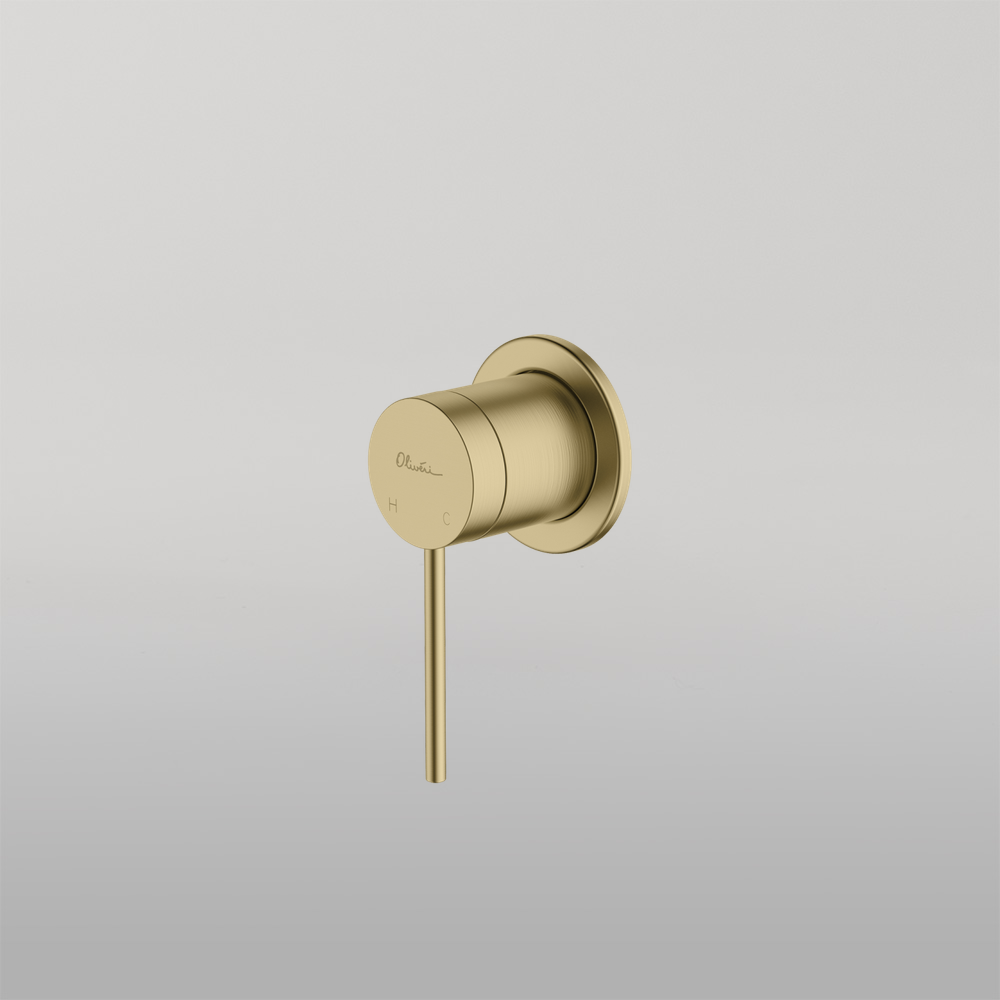 Oliveri Venice Wall Mixer Classic Gold Lead Free