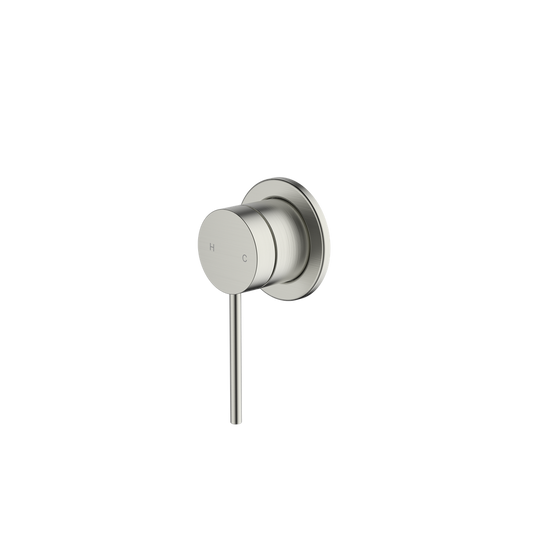Oliveri Venice Straight Wall Mixer Complete Kit Brushed Nickel Lead Free