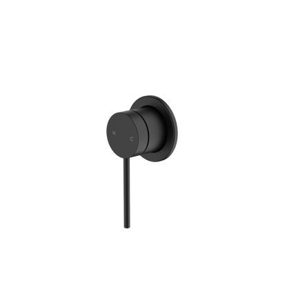 Oliveri Venice Straight Wall Mixer Complete Kit Matte Black Lead Free