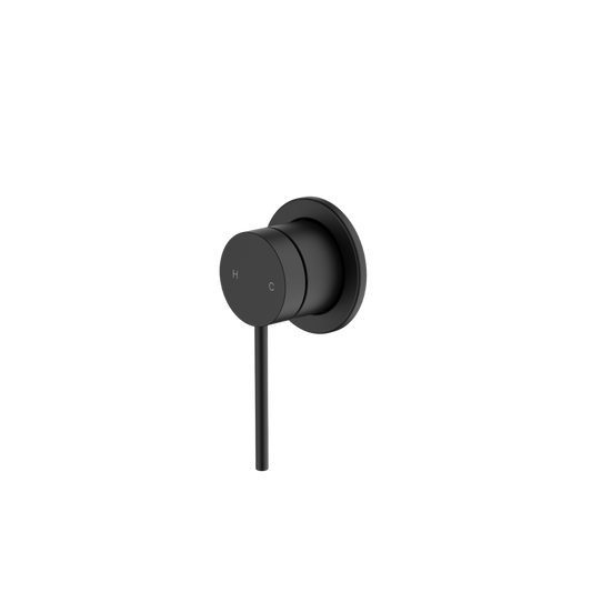 Oliveri Venice Straight Wall Mixer Complete Kit Matte Black Lead Free
