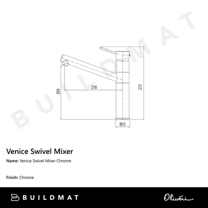 Oliveri Venice Swivel Mixer Chrome