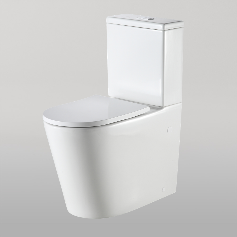 Oliveri Vienna Comfort Height Back To Wall Toilet Suite White