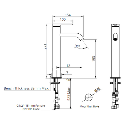 Optima Tower Basin Mixer