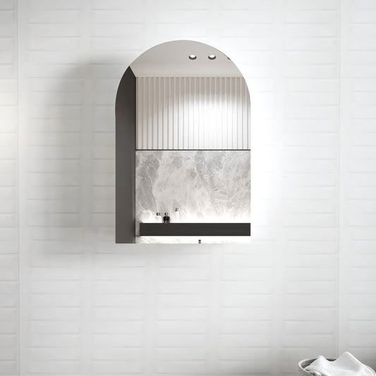 Otti Archie 900mm Black Oak Shaving Cabinet