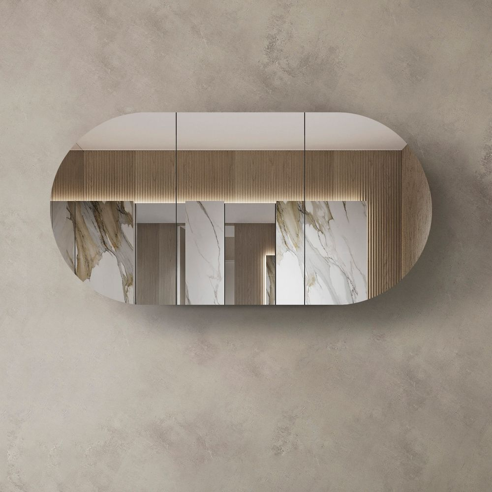 Otti Bondi 1800mm Natural Oak Shaving Cabinet