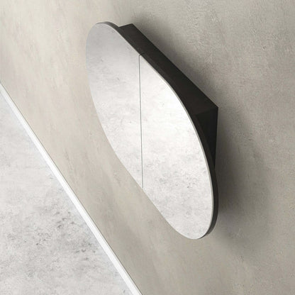 Otti Bondi 900mm Black Oak Shaving Cabinet