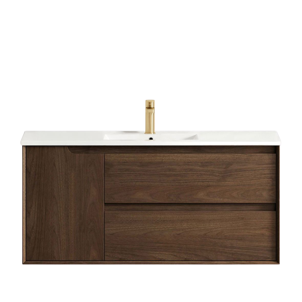 Otti Byron 1200mm Sable Walnut Wall Hung Vanity