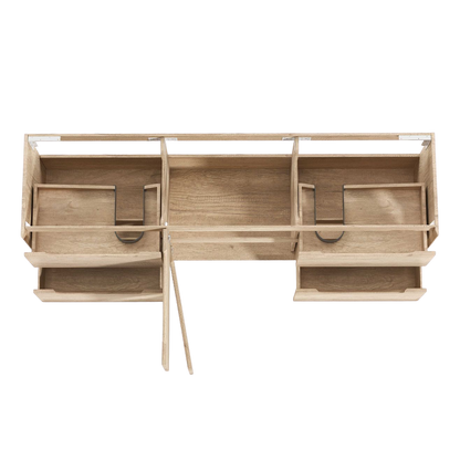 Otti Byron 1800mm Natural Oak Wall Hung Vanity