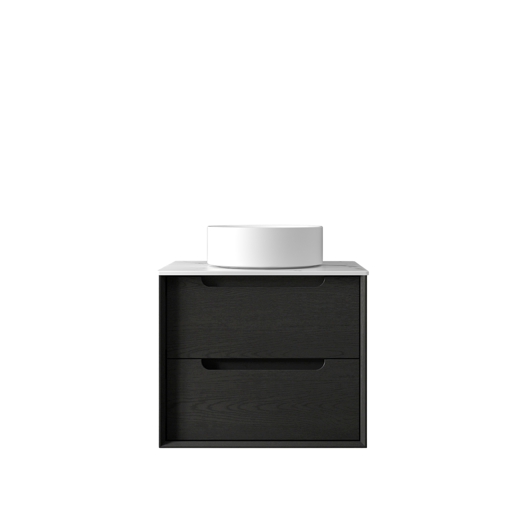 Otti Byron 600mm Black Oak Wall Hung Vanity