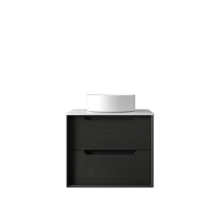 Otti Byron 600mm Black Oak Wall Hung Vanity