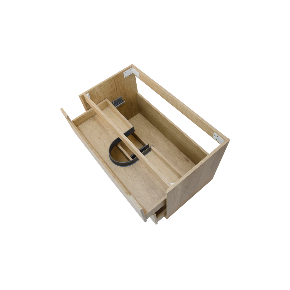 Otti Byron 600mm Natural Oak Wall Hung Vanity
