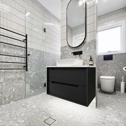 Otti Byron 750mm Black Oak Wall Hung Vanity