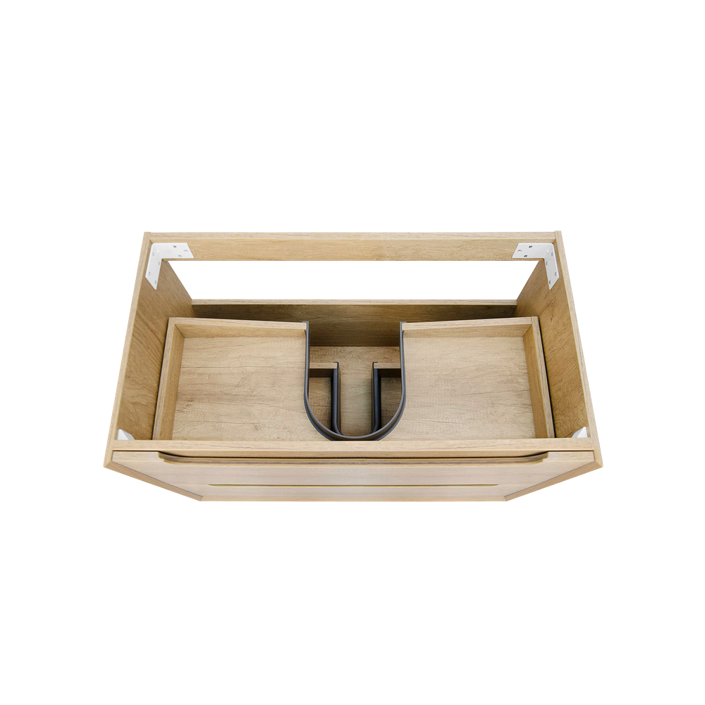 Otti Byron 750mm Natural Oak Wall Hung Vanity