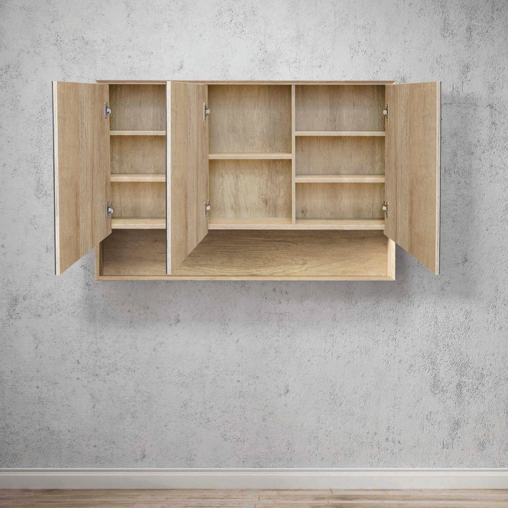 Otti Byron 1200mm Natural Oak Shaving Cabinet