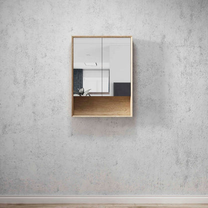 Otti Byron 600mm Natural Oak Shaving Cabinet