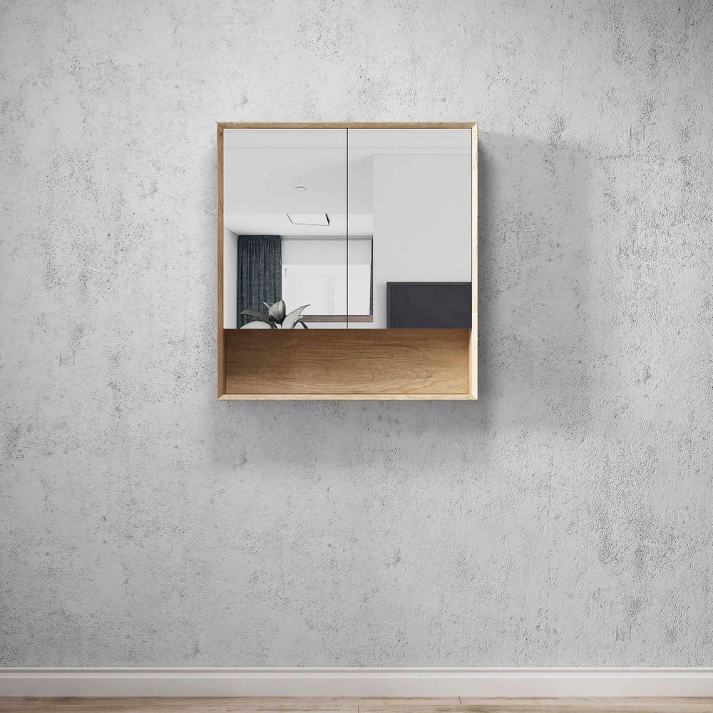 Otti Byron 750mm Natural Oak Shaving Cabinet