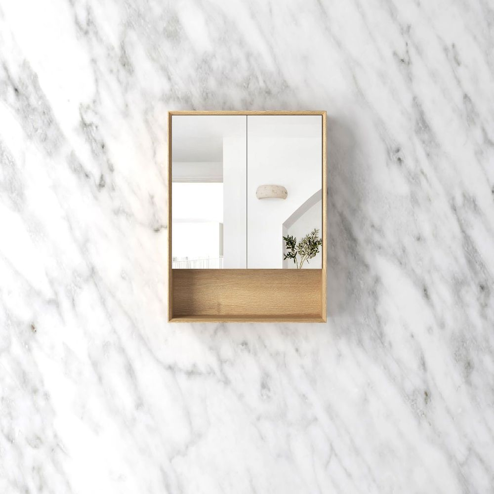 Otti Byron 600x800mm Shaving Cabinet Woodland Oak