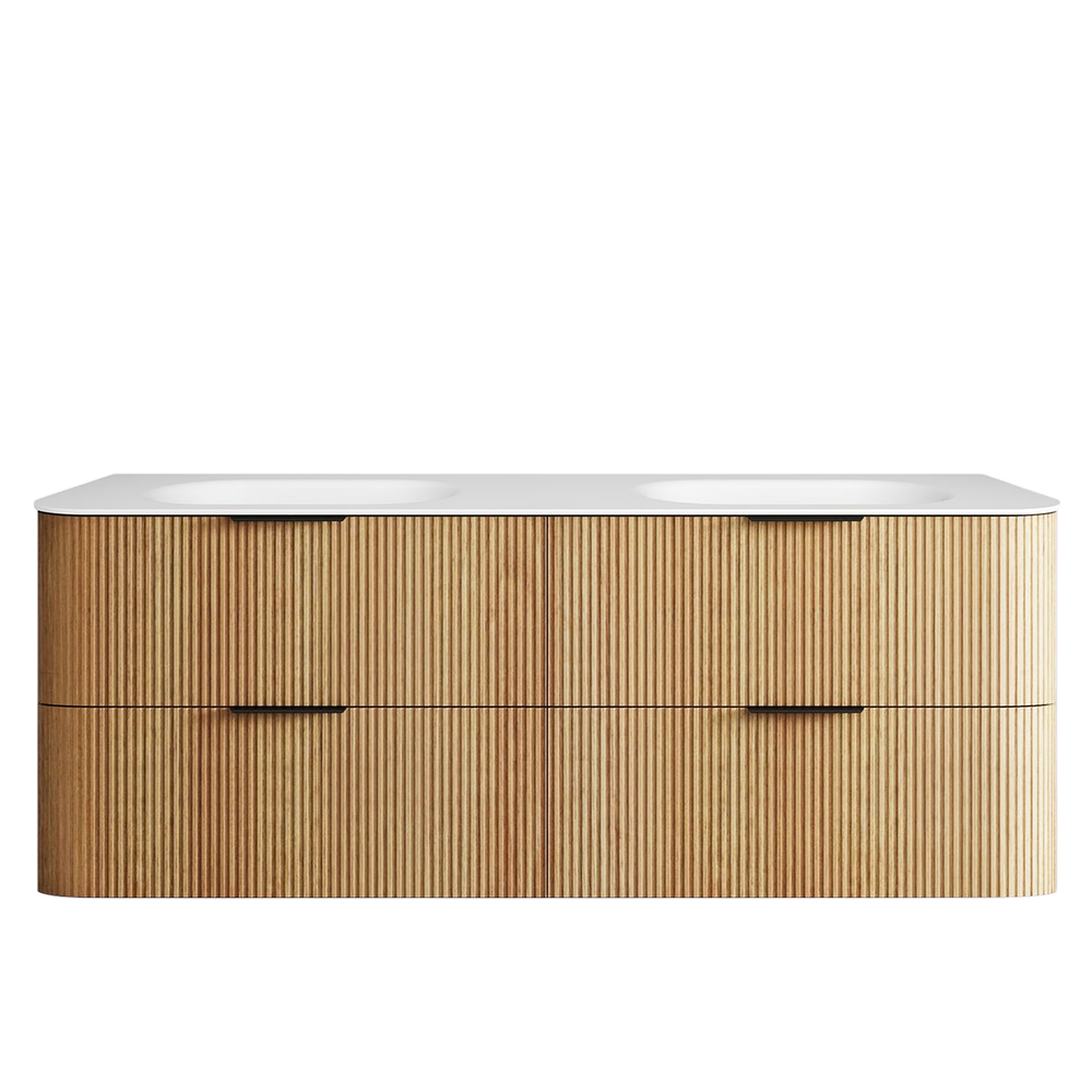 Otti Havana 1500mm Woodland Oak Fluted Wall Hung Vanity