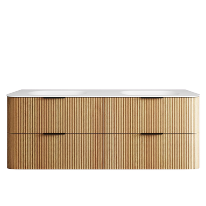 Otti Havana 1500mm Woodland Oak Fluted Wall Hung Vanity
