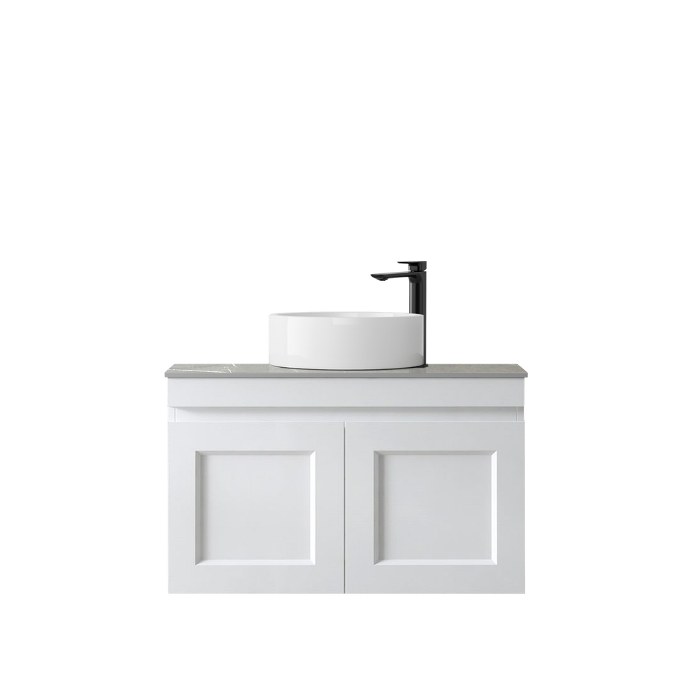 Otti Hampton Mark II 750mm Satin White Wall Hung Vanity