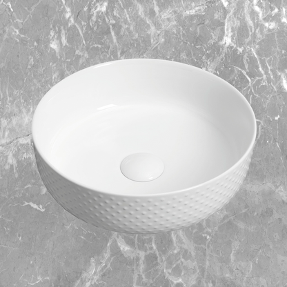 Otti Golf Ball 355x355mm White Basin Gloss White