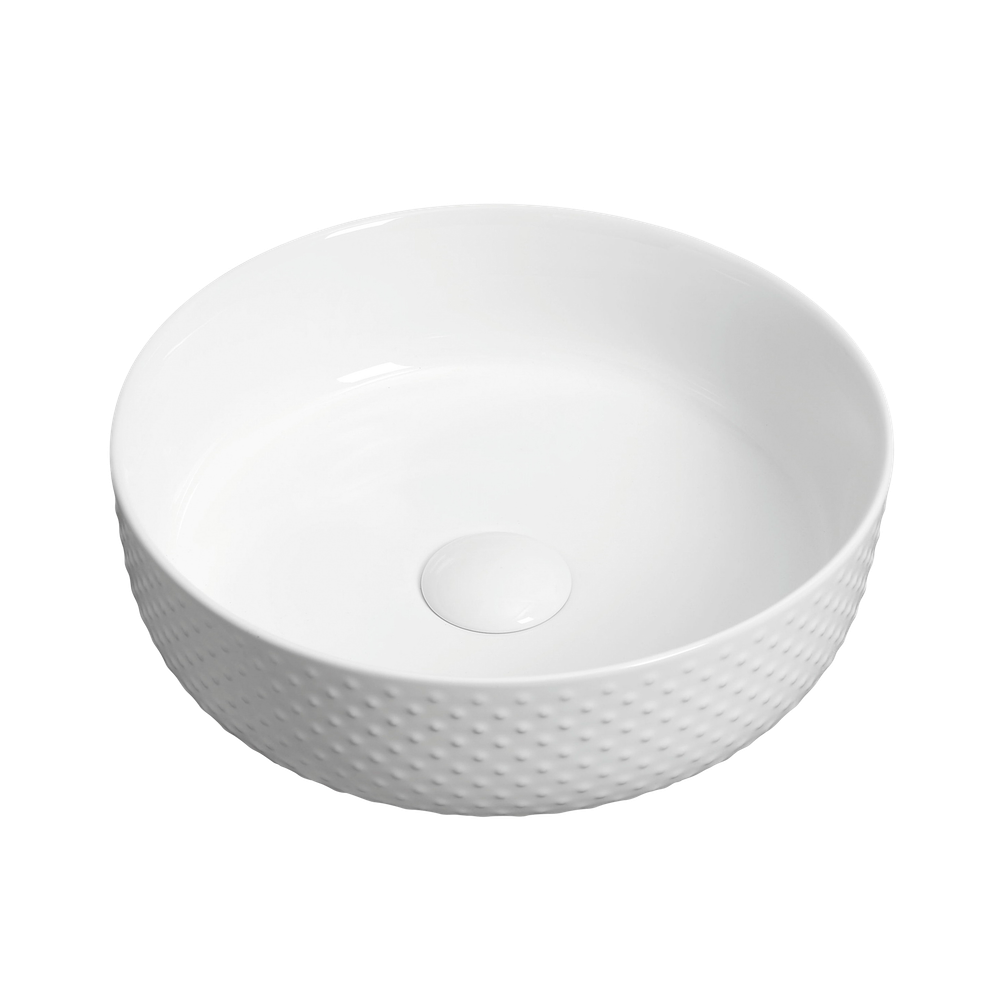 Otti Golf Ball 355x355mm White Basin Gloss White