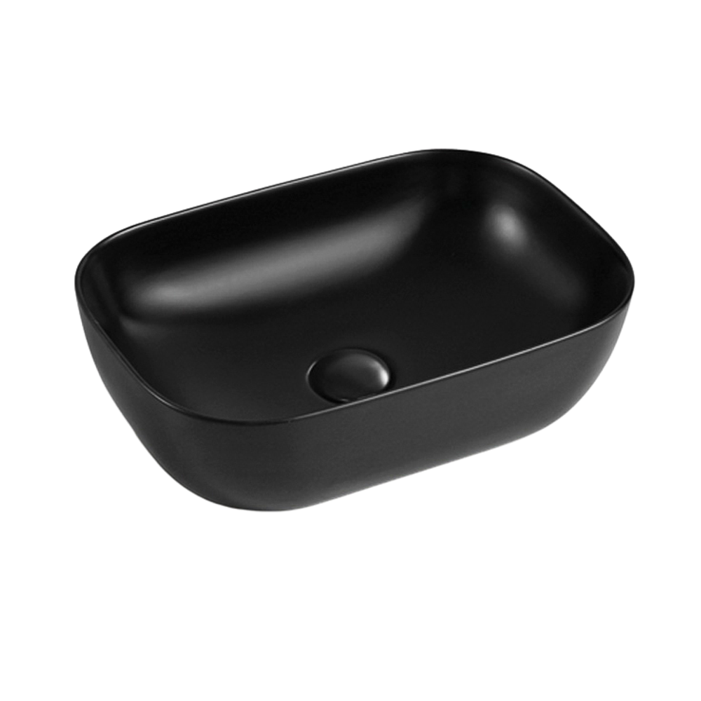 Otti Artis O'96 455x325mm Oval Basin Ultra Slim Matte Black