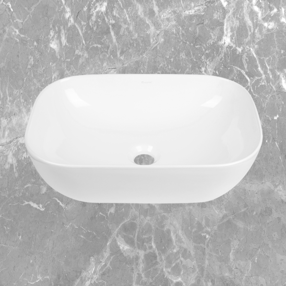Otti Artis O'96 455x325mm Oval Basin Ultra Slim Gloss White