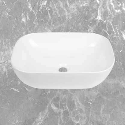 Otti Artis O'96 455x325mm Oval Basin Ultra Slim Gloss White
