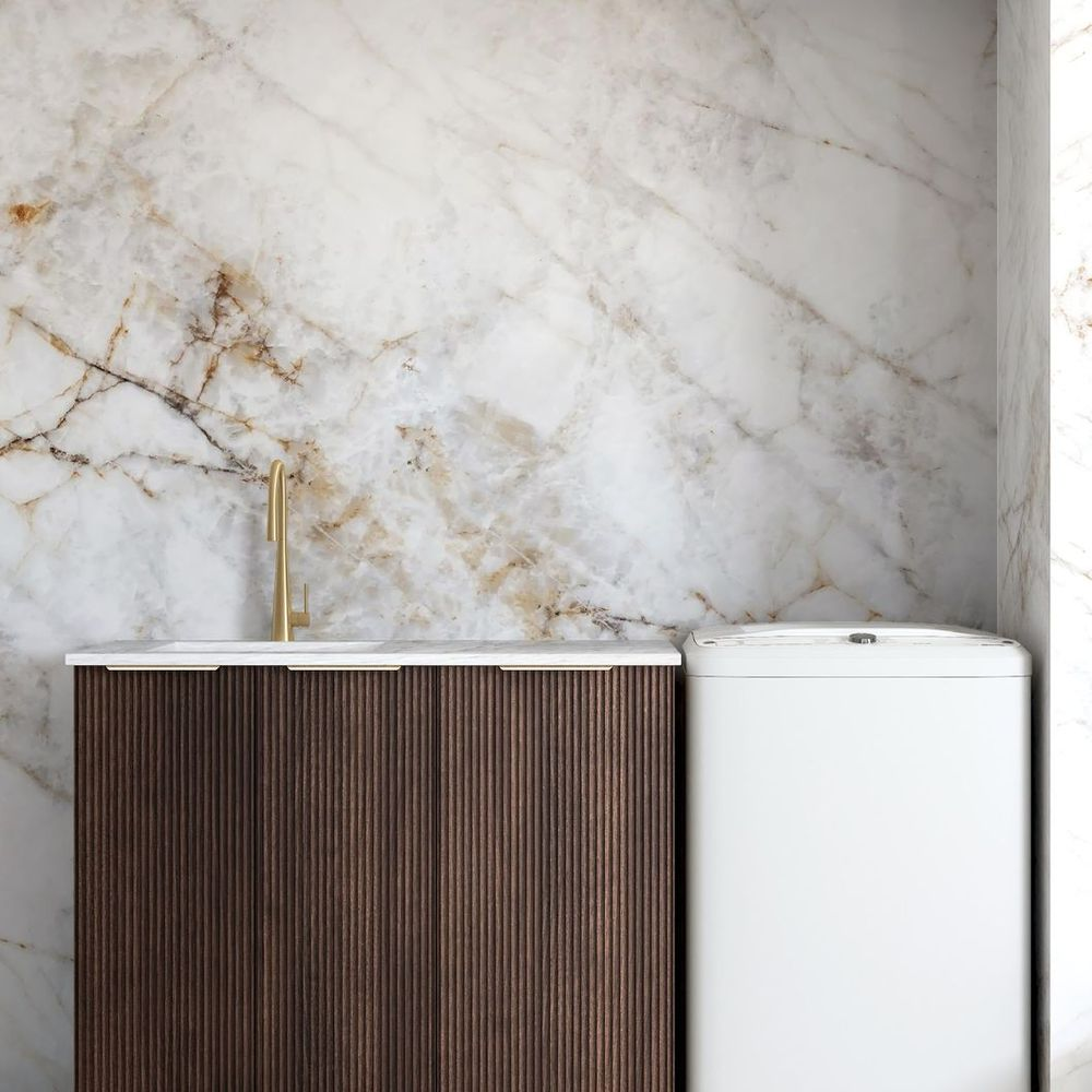 Otti Havana Sable Walnut Laundry Base Cabinet 1060mm