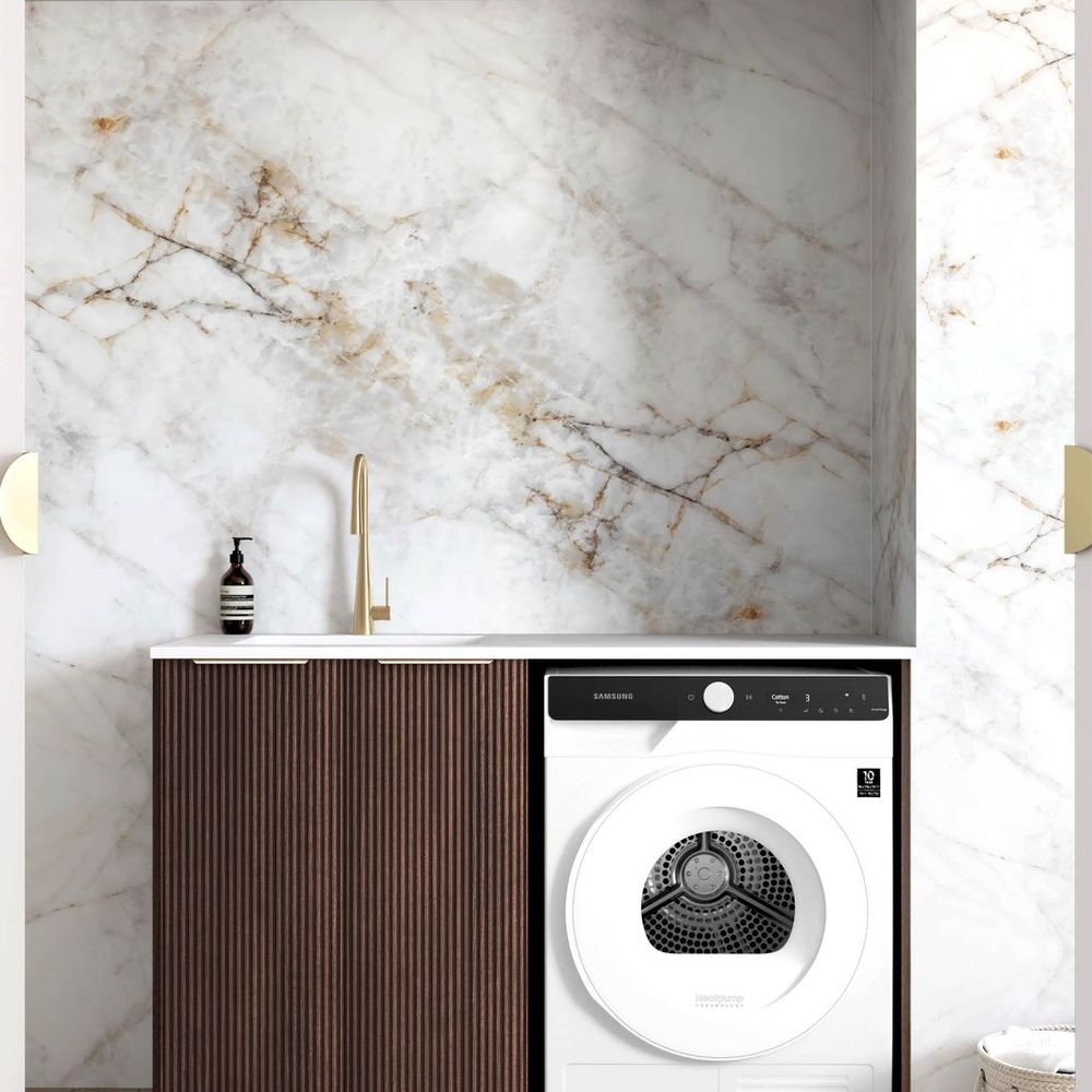 Otti Havana Sable Walnut Laundry Base Cabinet 1300mm