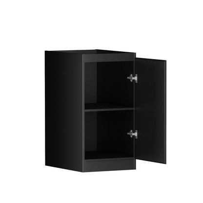 Otti Mini Laundry Kit 430mm Hampshire Matte Black with Pure White Top