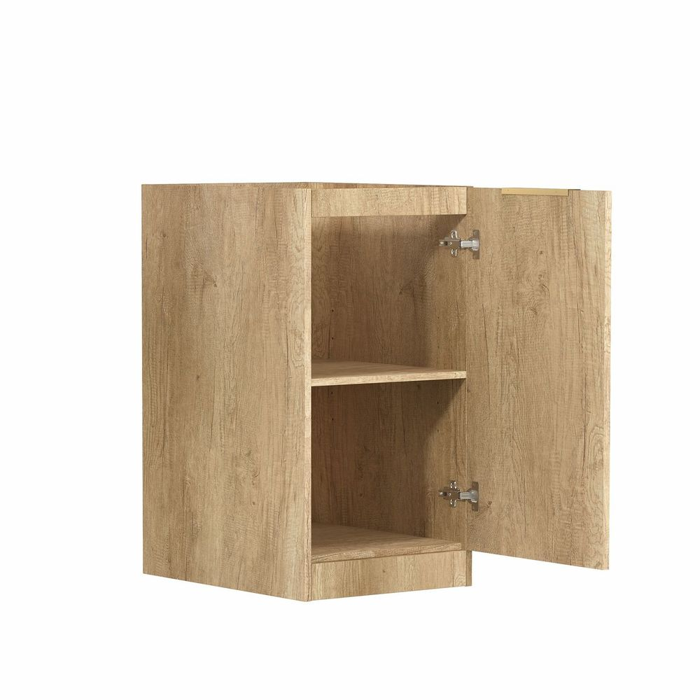 Otti Mini Laundry Kit 430mm Byron/Bondi Natural Oak with Pure White Top