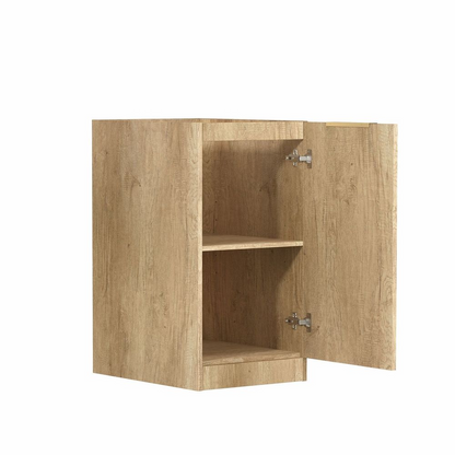 Otti Mini Laundry Kit 430mm Byron/Bondi Natural Oak with Pure White Top