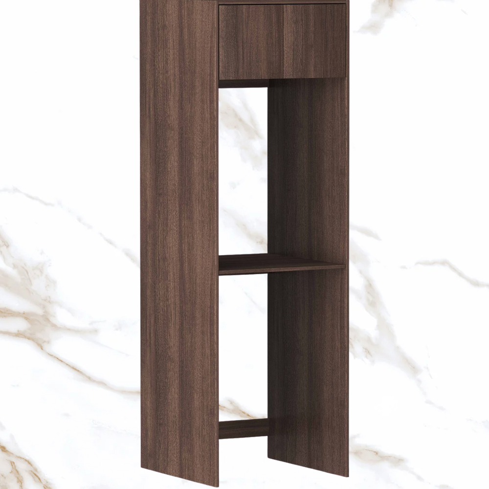 Otti Havana Sable Walnut Tall Washing Machine Laundry Cabinet 2100mm