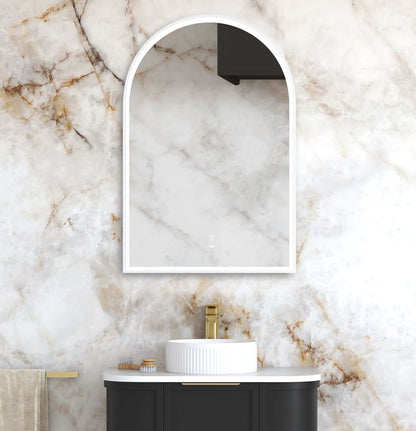 Otti LED Archie 900mm White Metal Frame Mirror