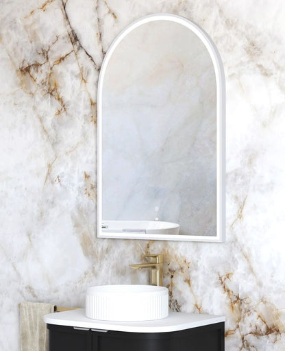 Otti LED Archie 900mm White Metal Frame Mirror