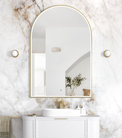 Otti LED Archie 1500mm Gold Metal Frame Mirror