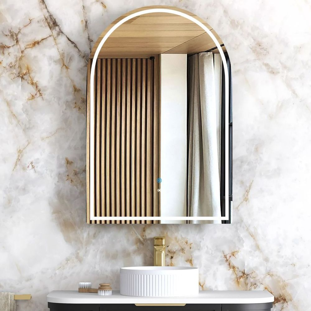Otti LED Archie 900mm Black Oak Shaving Cabinet Premium Edition