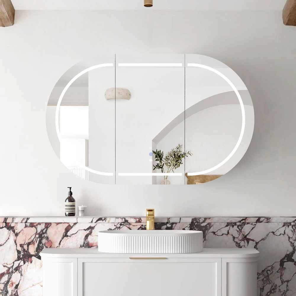 Otti LED Bondi 1200mm White Shaving Cabinet Premium Edition