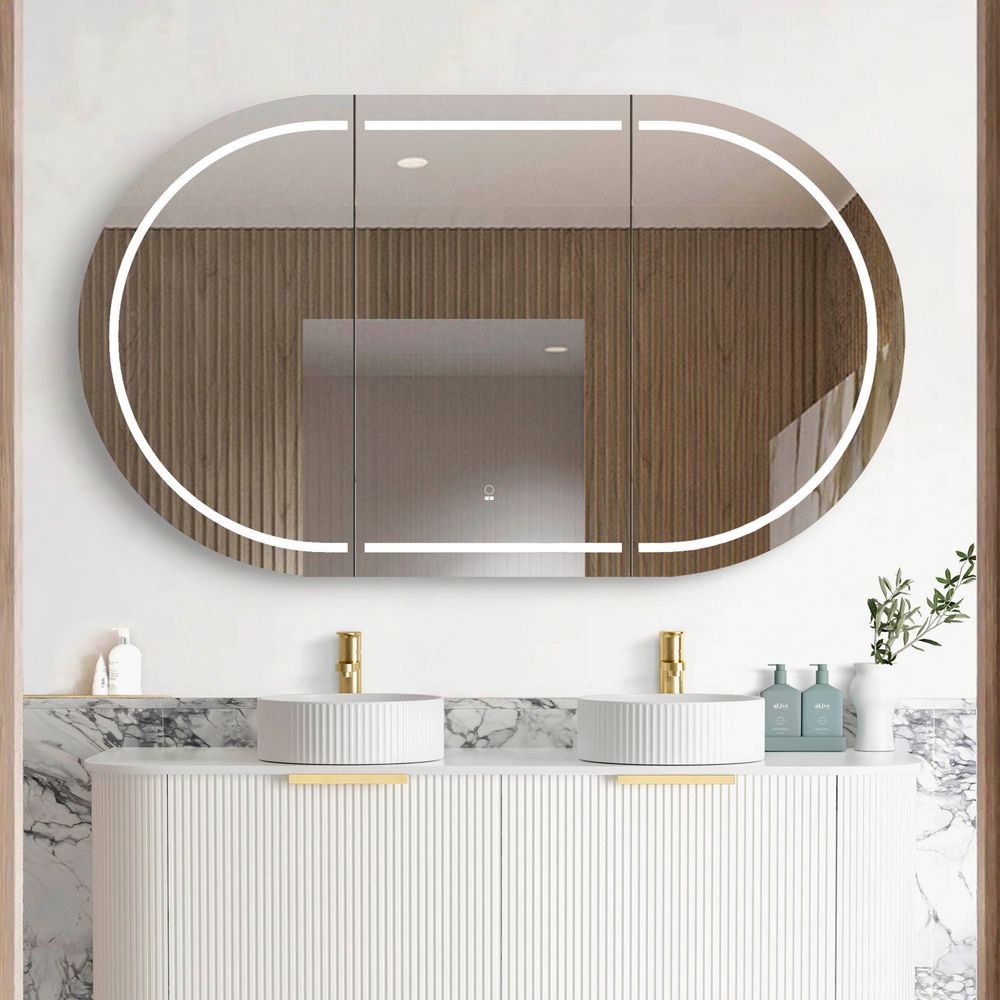 Otti LED Bondi 1500mm White Shaving Cabinet